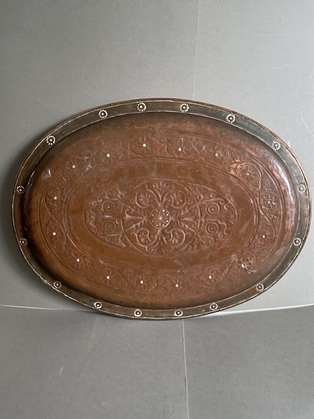 A late 19thC Arts and Crafts Copper Tray View IV