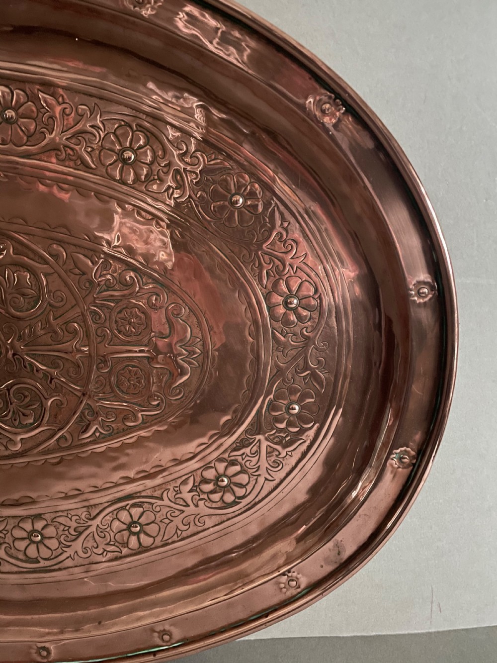 A late 19thC Arts and Crafts Copper Tray View V
