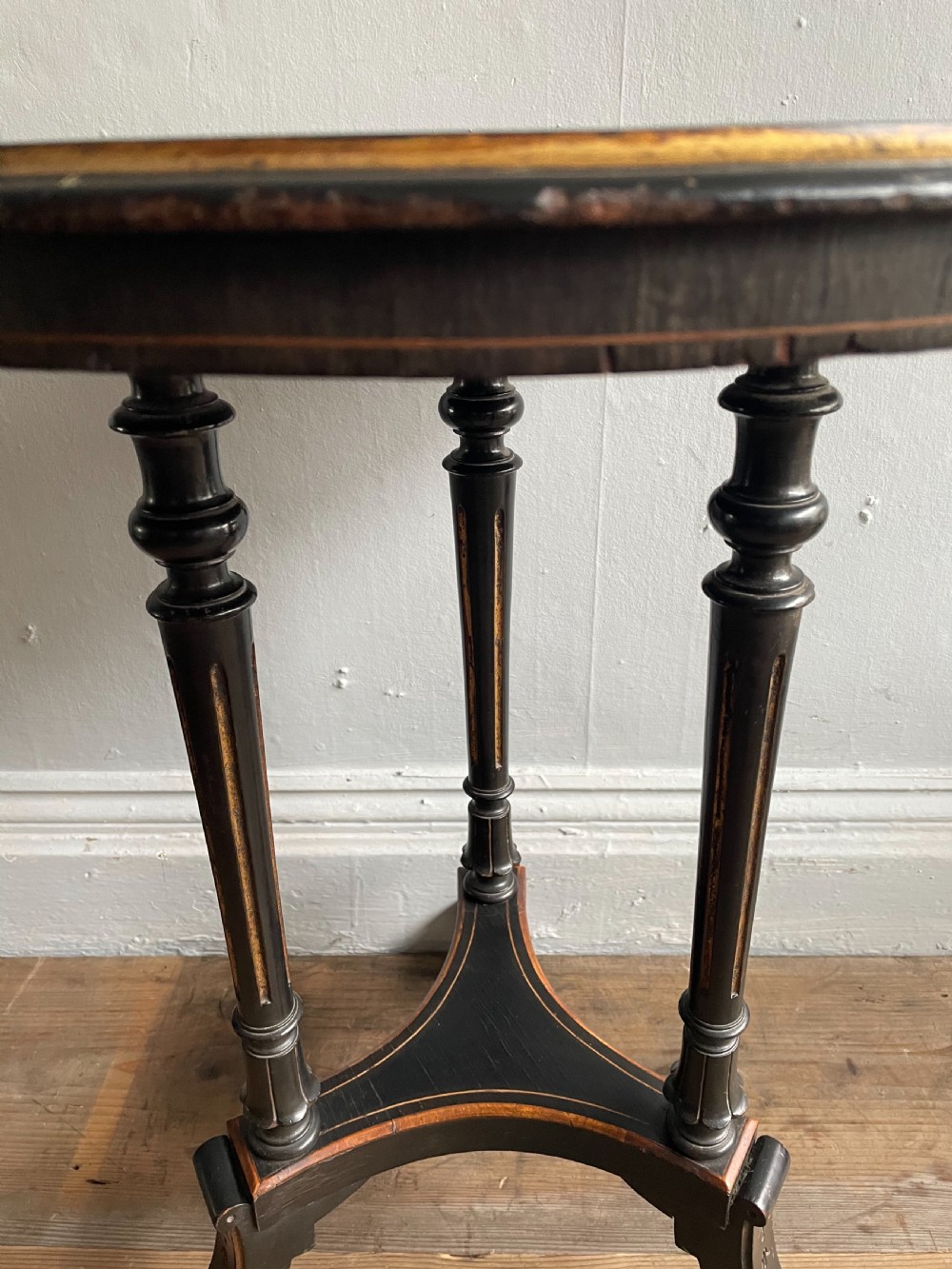 An aesthetic movement ebonised occasional table View III