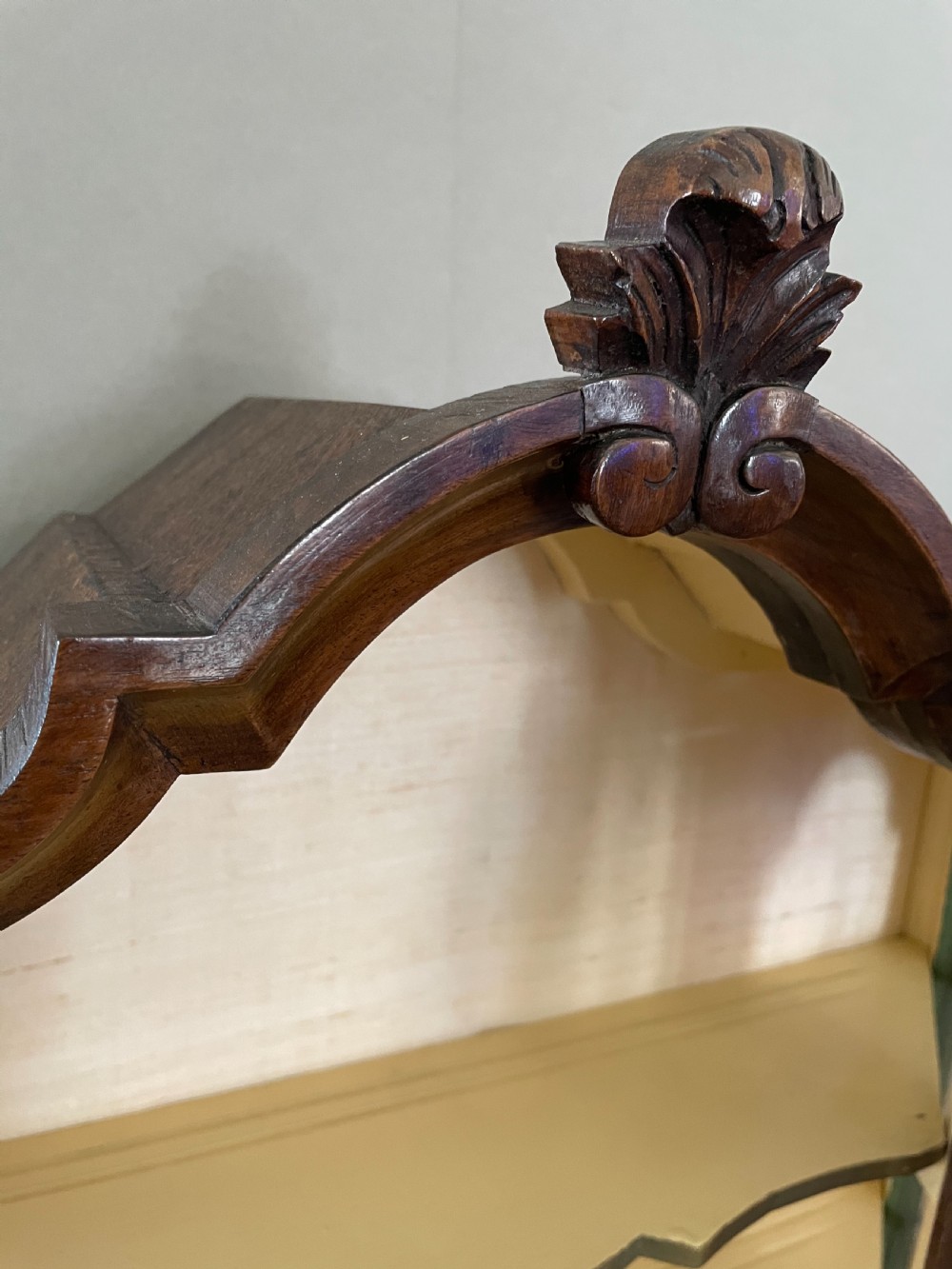 A 19thC Dutch style hanging wall cupboard View V
