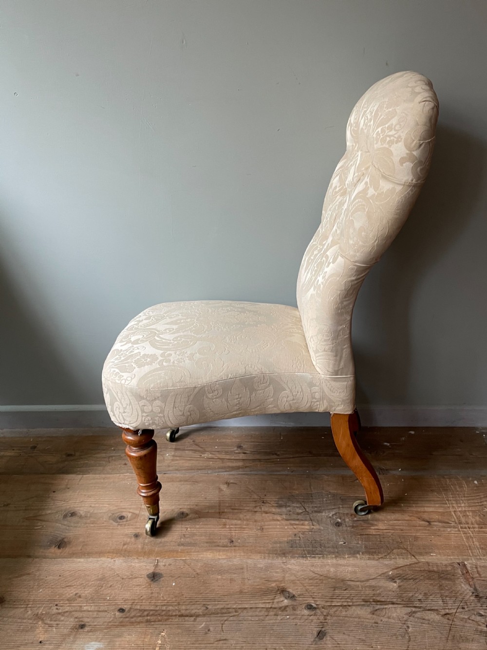 A 19thC slipper chair by Charles Hindley & Son View II