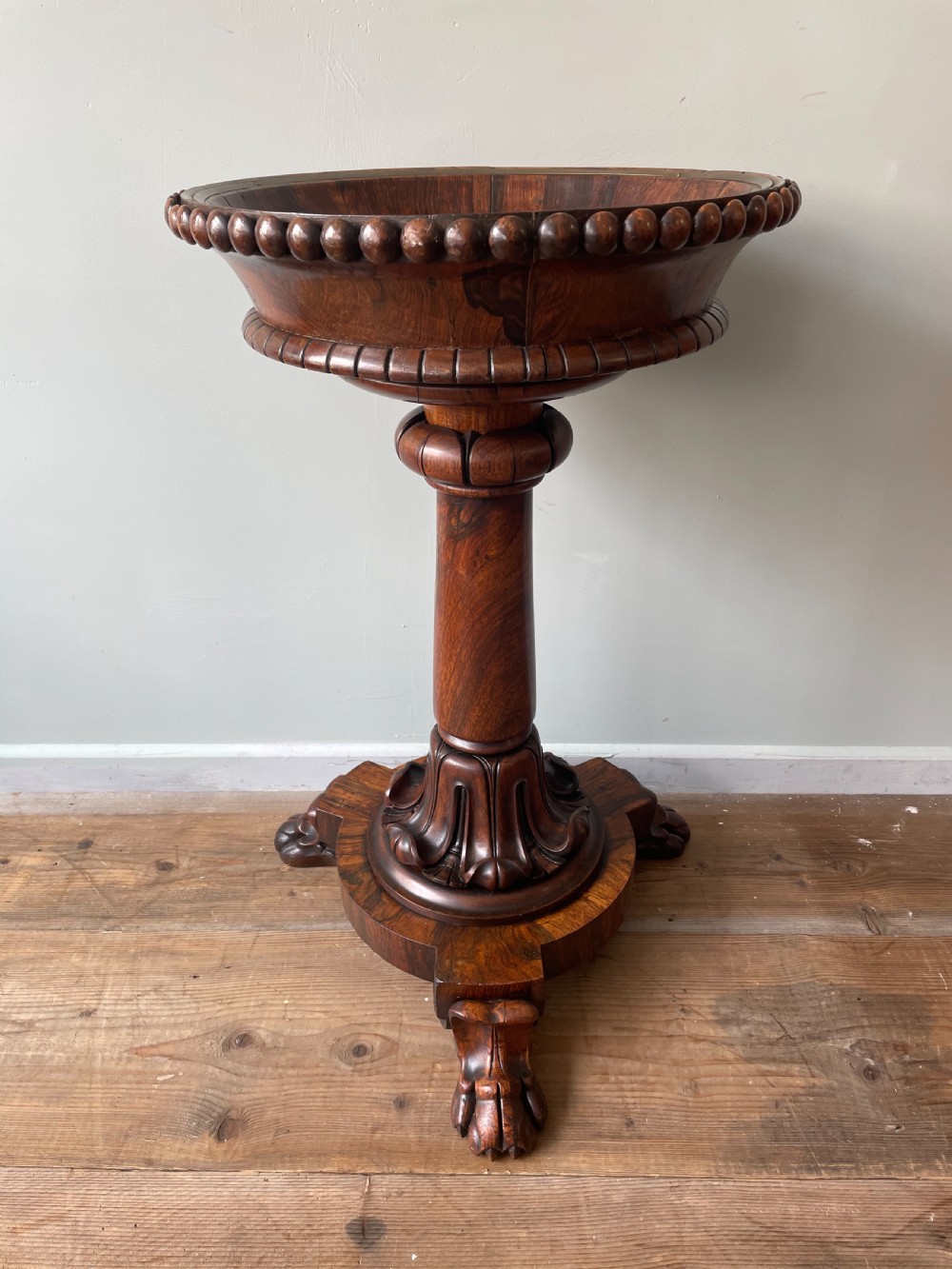 A rare William IV Rosewood jardiniere