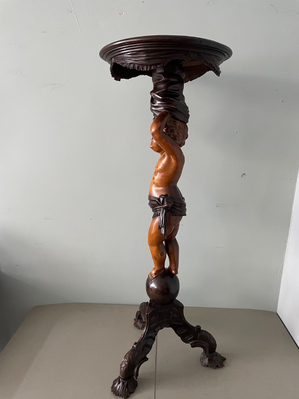 A Venetian Cherub Figural Table View II