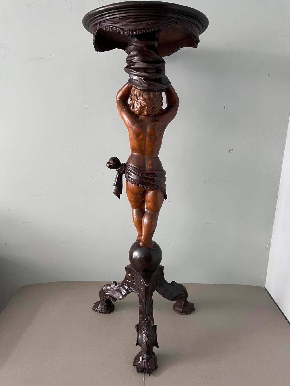 A Venetian Cherub Figural Table View III
