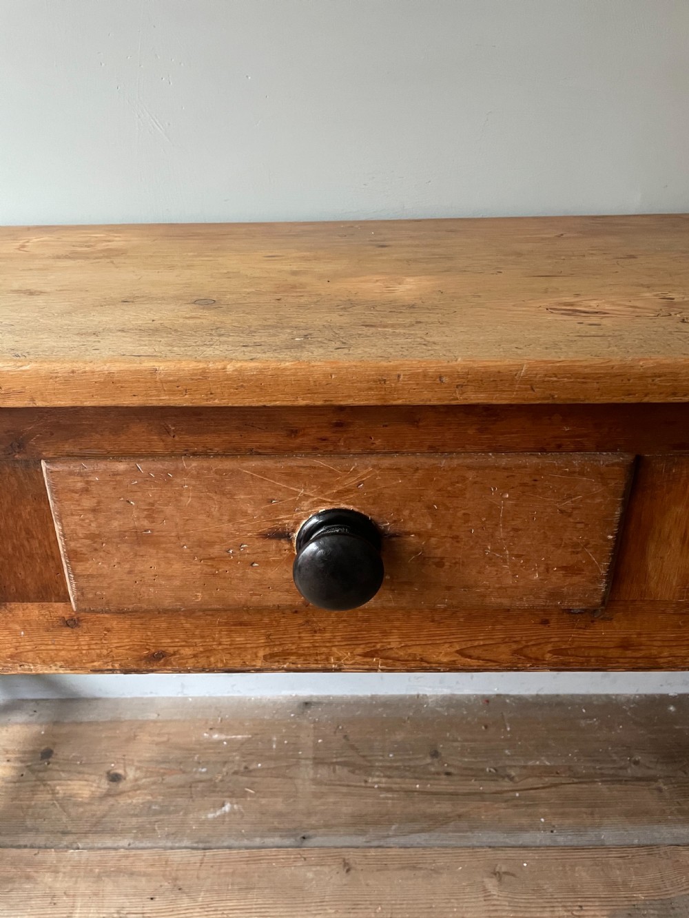 A 19thC pine dresser base View III