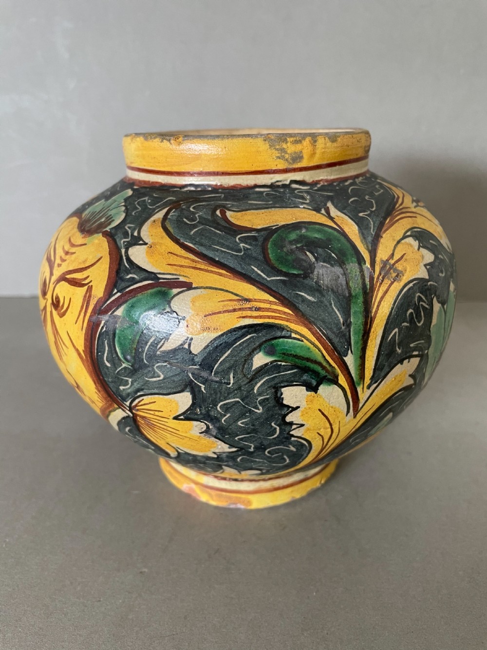 A 17thC Italian Majolica Vase View VI