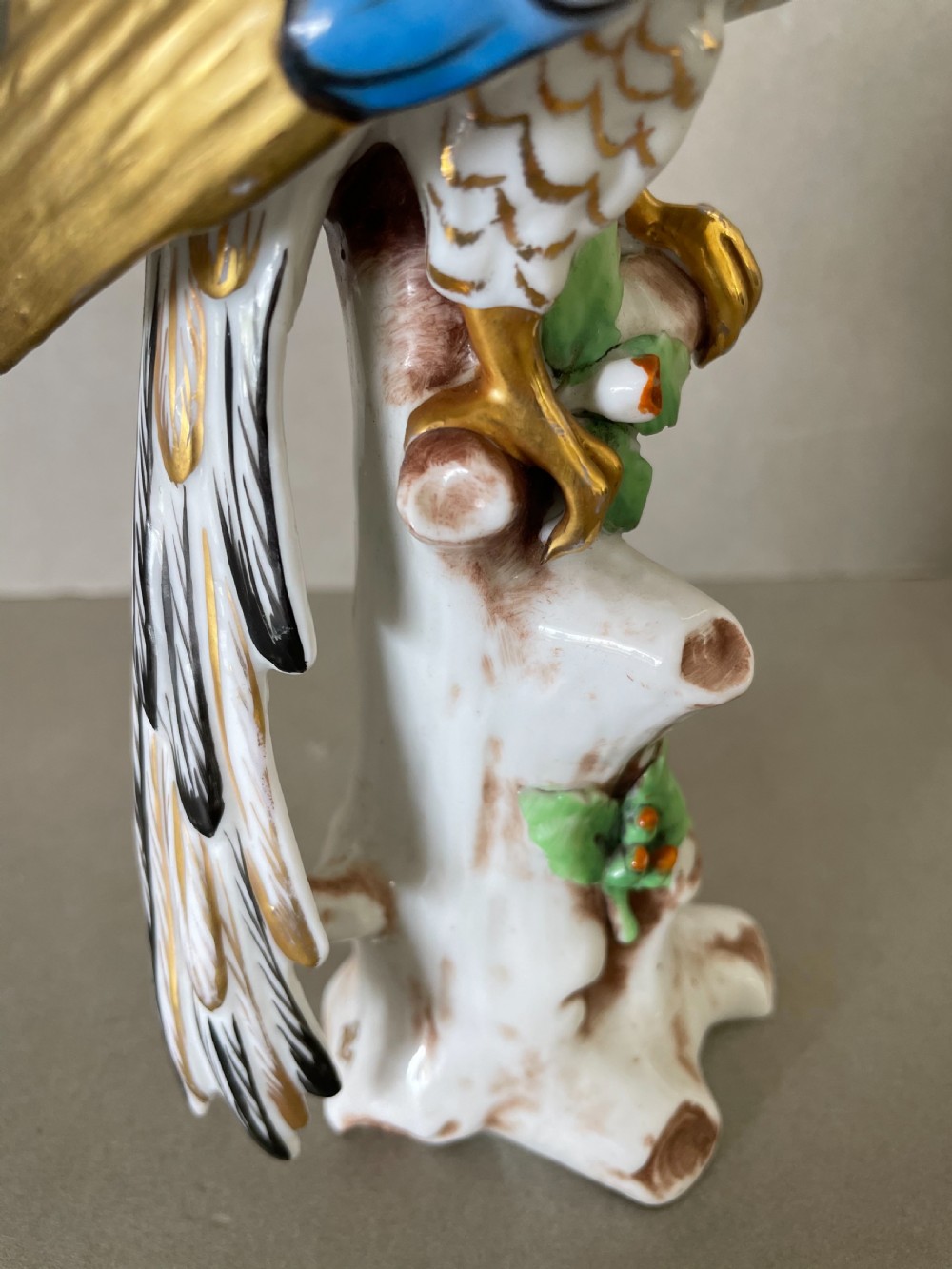 A19thC continental porcelain parrot View V