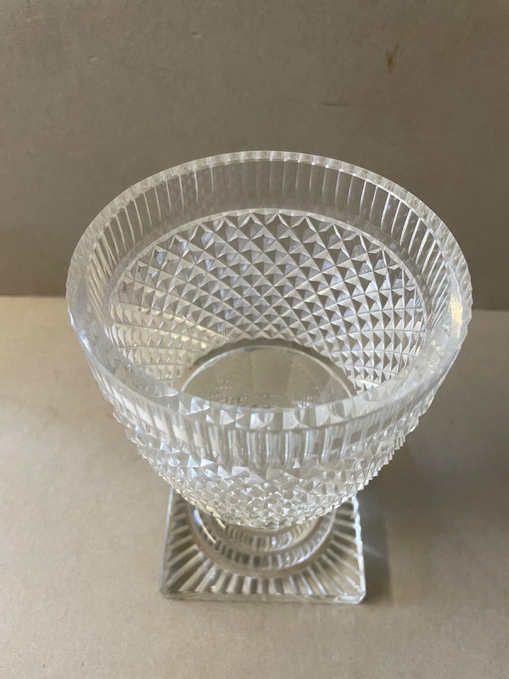An Antique Cut Glass Jar and Cover View II
