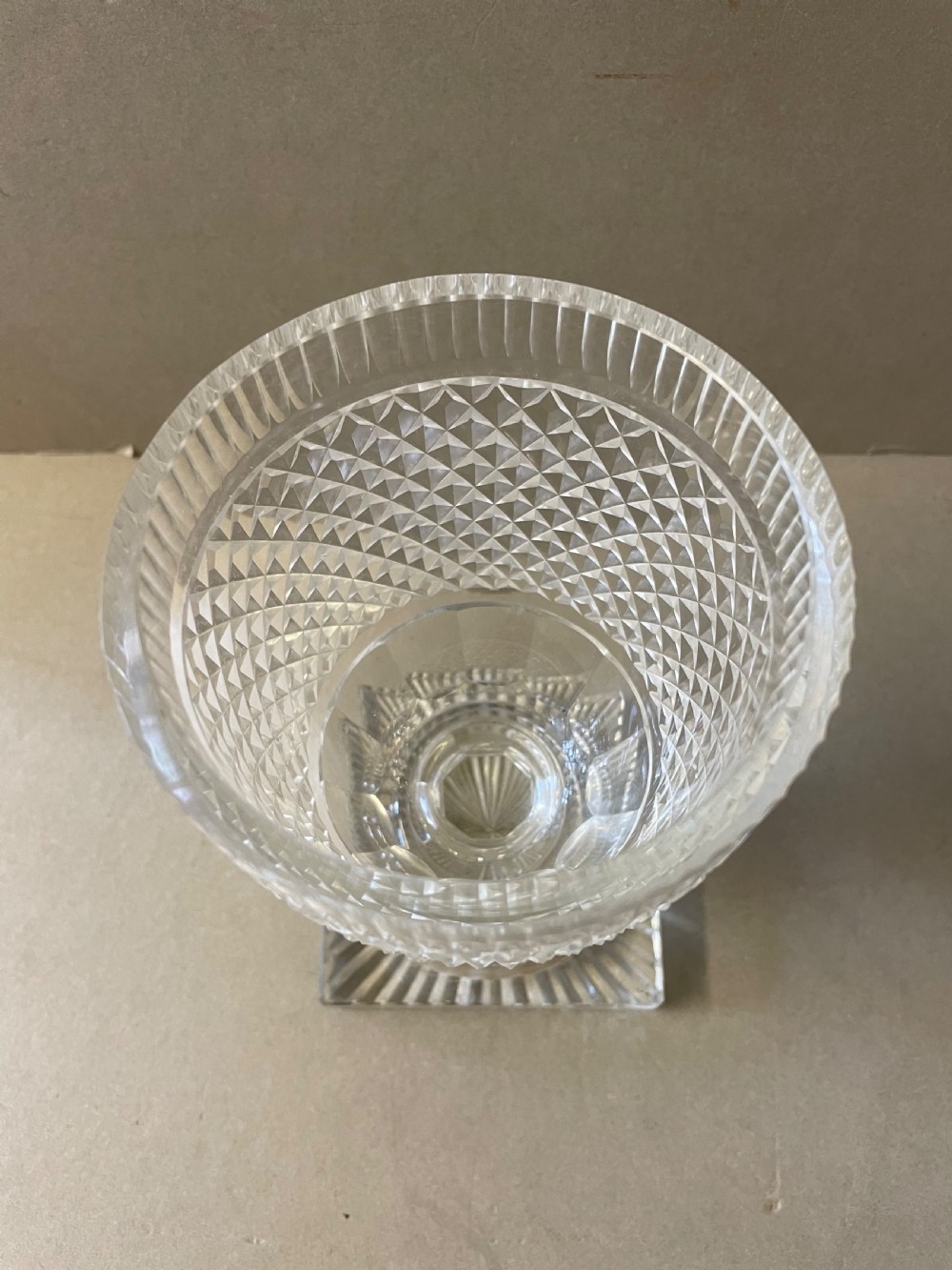 An Antique Cut Glass Jar and Cover View III
