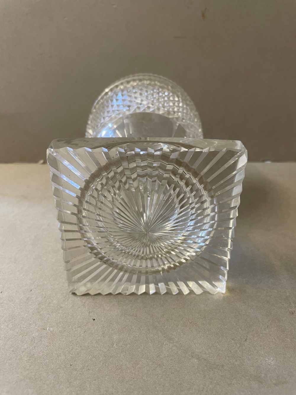 An Antique Cut Glass Jar and Cover View IV