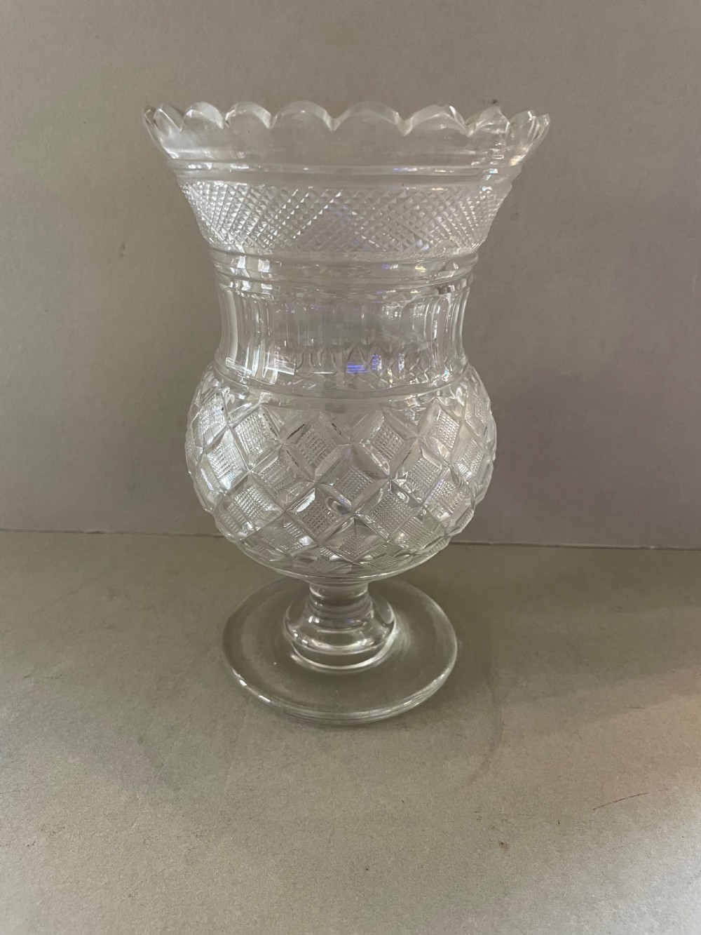 An Stourbridge Antique Celery Vase