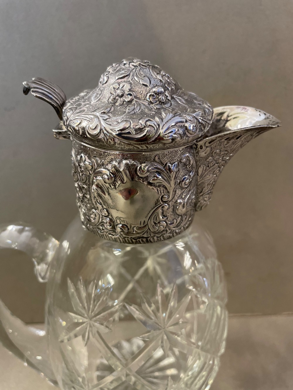 An Antique Silver Claret Jug View II