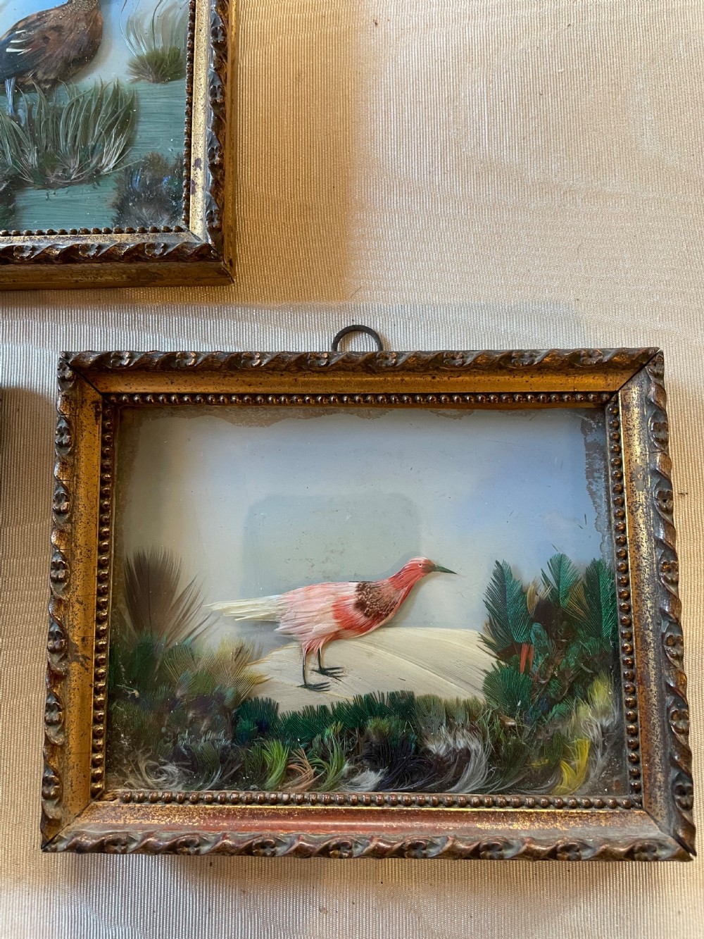 Three 19thC Feather Pictures View II