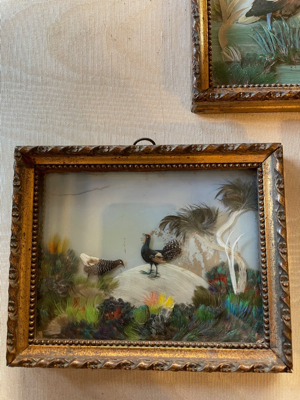Three 19thC Feather Pictures View III