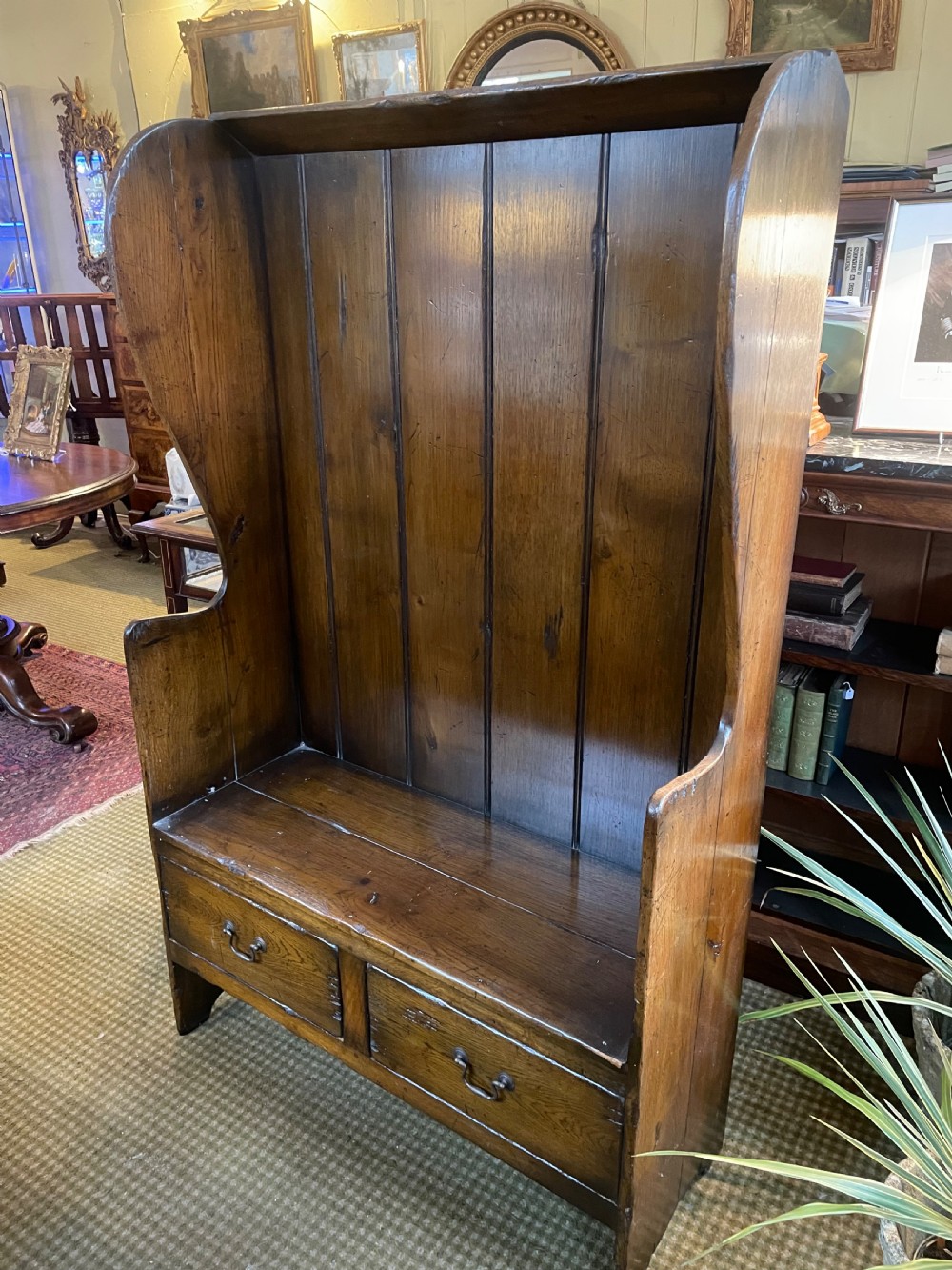 An Antique Pine Settle