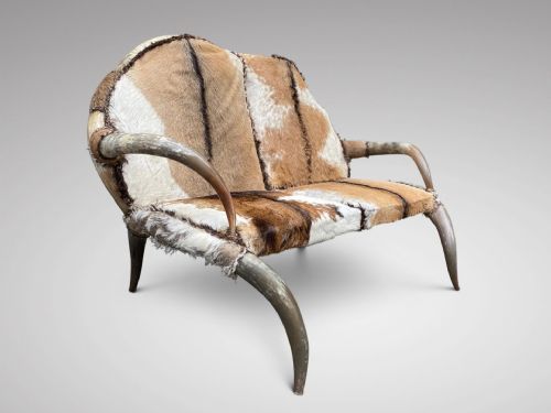 Antique Horn Settee