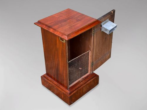 19TH CENTURY VICTORIAN MAHOGANY COUNTRY HOUSE POST BOX - ADDITIONAL PHOTO 3