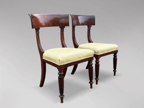 19TH CENTURY WILLIAM IV PERIOD MAHOGANY SIDE CHAIRS - ADDITIONAL PHOTO 1