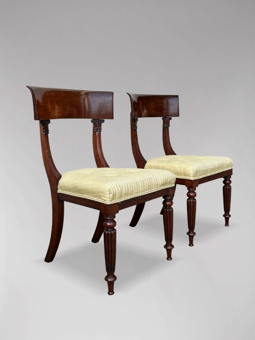 19TH CENTURY WILLIAM IV PERIOD MAHOGANY SIDE CHAIRS - ADDITIONAL PHOTO 6