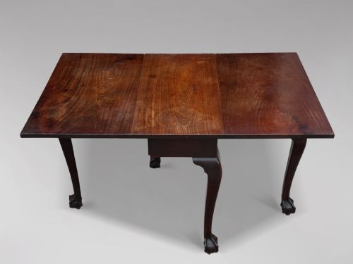 18TH CENTURY GEORGE II PERIOD MAHOGANY DROPLEAF TABLE - ADDITIONAL PHOTO 4