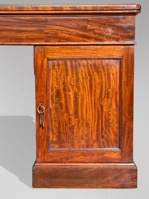 STUNNING 19TH CENTURY MAHOGANY PARTNERS DESK BY HOLLAND SONS - ADDITIONAL PHOTO 3