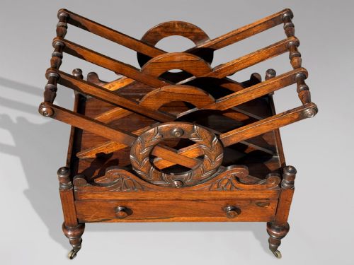 19TH CENTURY REGENCY PERIOD ROSEWOOD CANTERBURY - ADDITIONAL PHOTO 1