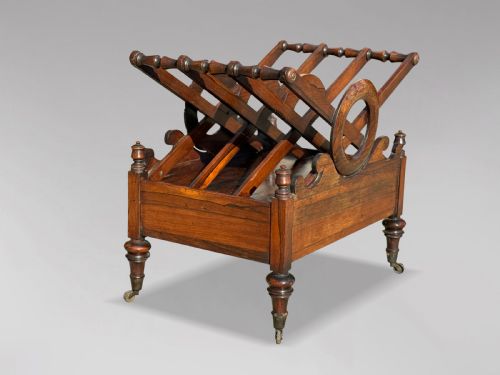 19TH CENTURY REGENCY PERIOD ROSEWOOD CANTERBURY - ADDITIONAL PHOTO 4