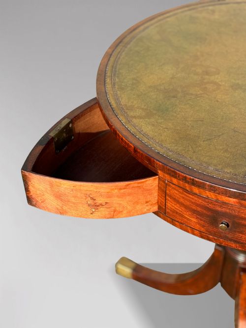 18TH CENTURY GEORGE III PERIOD SMALL MAHOGANY DRUM TABLE - ADDITIONAL PHOTO 1