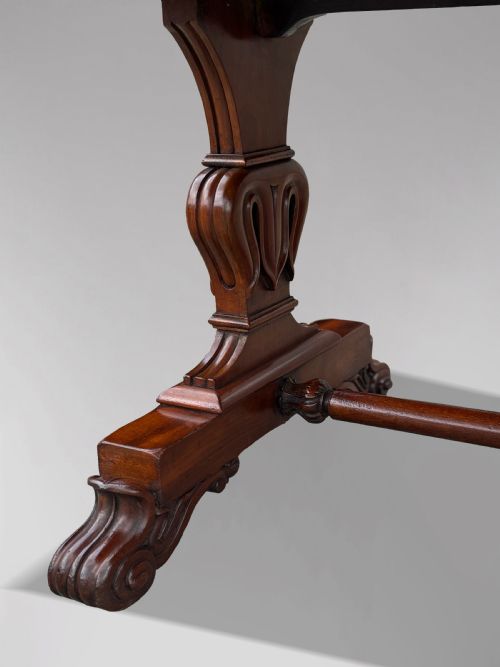 19TH CENTURY WILLIAM IV PERIOD MAHOGANY WRITING TABLE - ADDITIONAL PHOTO 8
