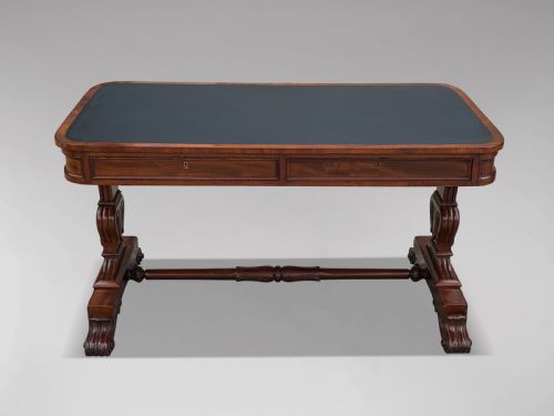 19TH CENTURY WILLIAM IV PERIOD MAHOGANY WRITING TABLE - ADDITIONAL PHOTO 9