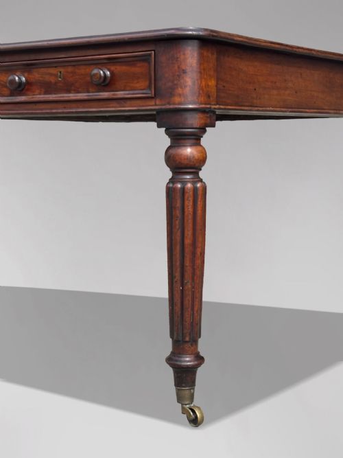 18TH CENTURY MAHOGANY PARTNERS LIBRARY TABLE STAMPED W PRIEST - ADDITIONAL PHOTO 5