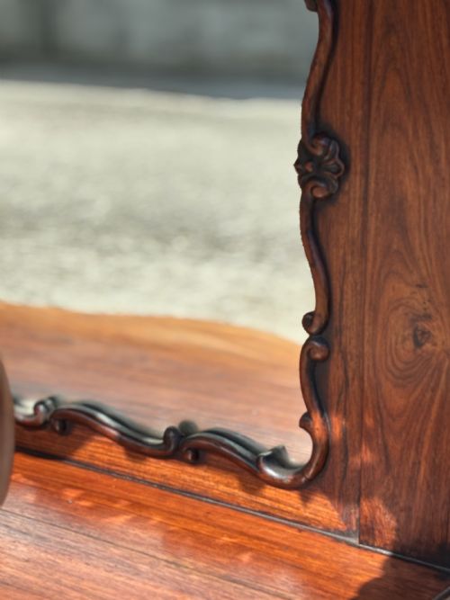 19TH CENTURY CARVED ROSEWOOD MARBLE TOP CONSOLE TABLE C1830 - ADDITIONAL PHOTO 10