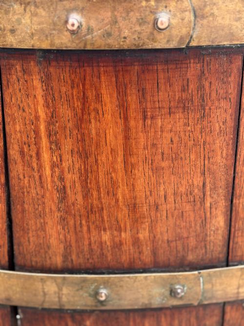 18TH CENTURY GEORGE III WALNUT BRASSBOUND WINE COOLER C1790 - ADDITIONAL PHOTO 7