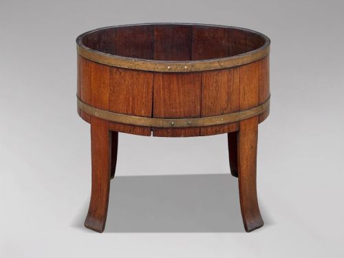18TH CENTURY GEORGE III WALNUT BRASSBOUND WINE COOLER C1790 - ADDITIONAL PHOTO 8