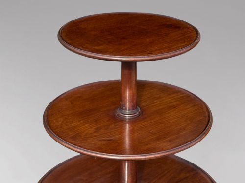 18TH CENTURY GEORGE III PERIOD MAHOGANY DUMB WAITER C1790 - ADDITIONAL PHOTO 1