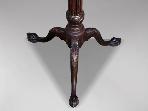 18TH CENTURY GEORGE III PERIOD MAHOGANY TRIPOD TABLE C1770 - ADDITIONAL PHOTO 7