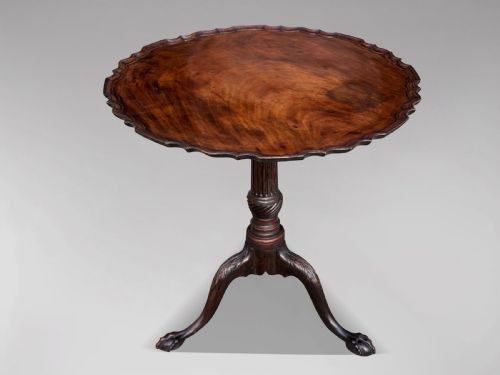 18TH CENTURY GEORGE III PERIOD MAHOGANY TRIPOD TABLE C1770 - ADDITIONAL PHOTO 8