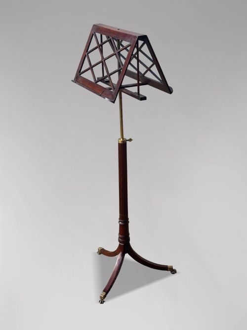 19TH CENTURY REGENCY PERIOD MAHOGANY DUET MUSIC STAND C1800 - ADDITIONAL PHOTO 7