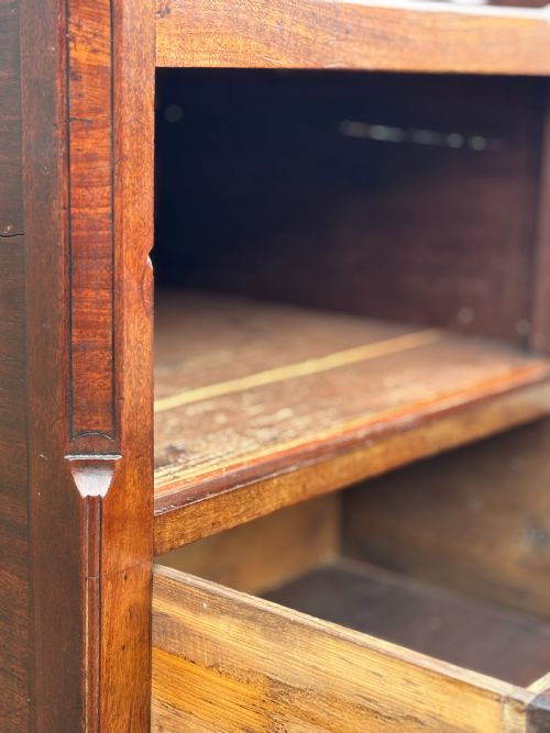 18TH CENTURY GEORGE III PERIOD MAHOGANY TRAY TOP COMMODE C1790 - ADDITIONAL PHOTO 6
