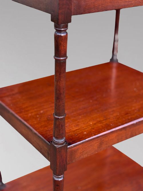 19TH CENTURY GEORGE IV MAHOGANY WHATNOT MUSIC STAND C1820 - ADDITIONAL PHOTO 8