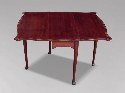 18TH CENTURY GEORGE III PERIOD MAHOGANY DROPLEAF TABLE C1790 - ADDITIONAL PHOTO 1