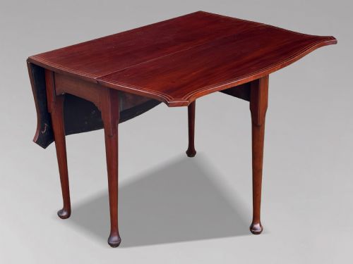 18TH CENTURY GEORGE III PERIOD MAHOGANY DROPLEAF TABLE C1790 - ADDITIONAL PHOTO 2