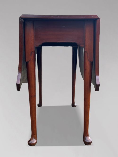 18TH CENTURY GEORGE III PERIOD MAHOGANY DROPLEAF TABLE C1790 - ADDITIONAL PHOTO 5