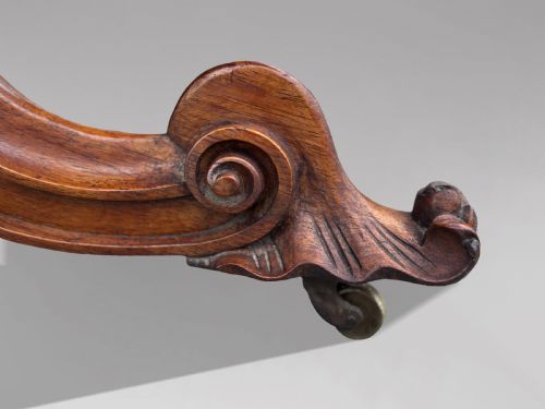 19TH CENTURY VICTORIAN PERIOD BURR WALNUT CENTRE TABLE C1850 - ADDITIONAL PHOTO 2