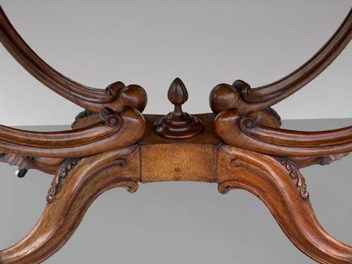 19TH CENTURY VICTORIAN PERIOD BURR WALNUT CENTRE TABLE C1850 - ADDITIONAL PHOTO 7