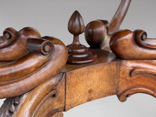 19TH CENTURY VICTORIAN PERIOD BURR WALNUT CENTRE TABLE C1850 - ADDITIONAL PHOTO 12