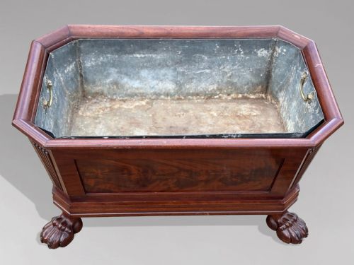 EARLY 19TH CENTURY REGENCY PERIOD MAHOGANY WINE COOLER C1820 - ADDITIONAL PHOTO 2