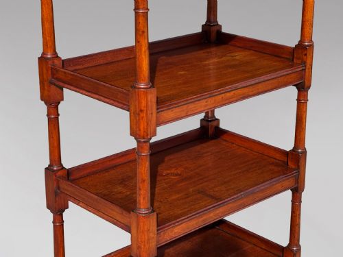 19TH CENTURY GEORGE IV MAHOGANY WHATNOT MUSIC STAND C1820 - ADDITIONAL PHOTO 2