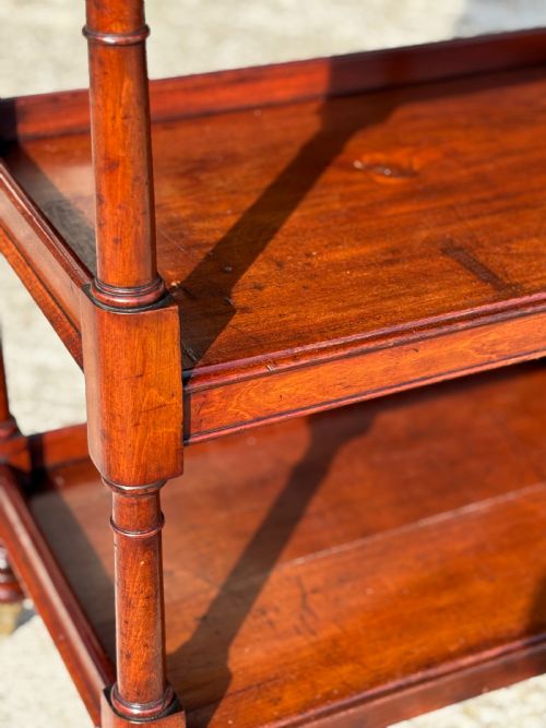 19TH CENTURY GEORGE IV MAHOGANY WHATNOT MUSIC STAND C1820 - ADDITIONAL PHOTO 3
