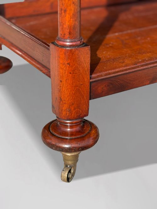 19TH CENTURY GEORGE IV MAHOGANY WHATNOT MUSIC STAND C1820 - ADDITIONAL PHOTO 5